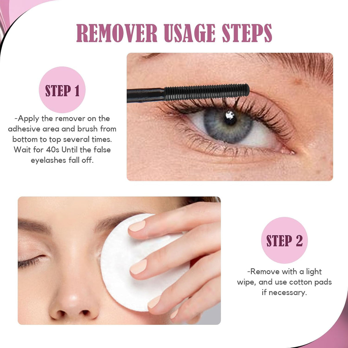 LA MAESII Lash Remover for Lash Clusters 5ML Clear Remover for Lash Cluster