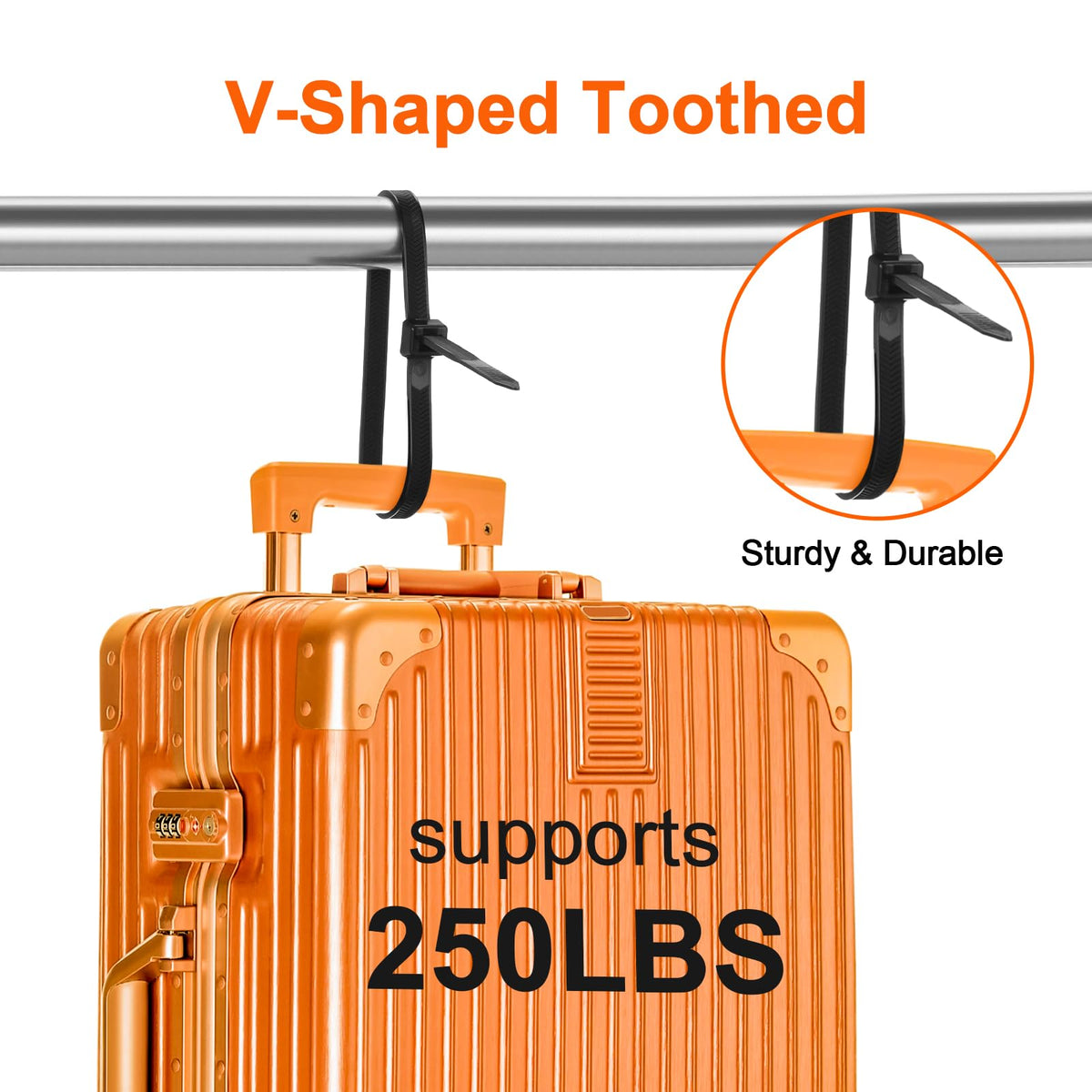 12 Inch Zip Ties Double Sided Toothed (Bulk 1000 Pack),100 LBS Tensile Strength Heavy Duty Cable Wire Ties With Self-Locking Adjustable More Durable Nylon Tie Wraps for Indoor Outdoor