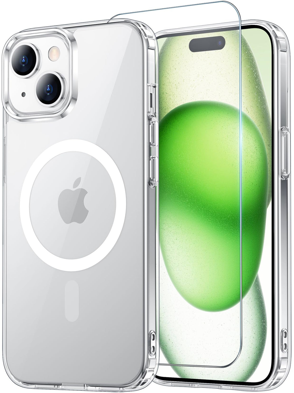 Temdan for iPhone AIR Case with Screen Protector Beige