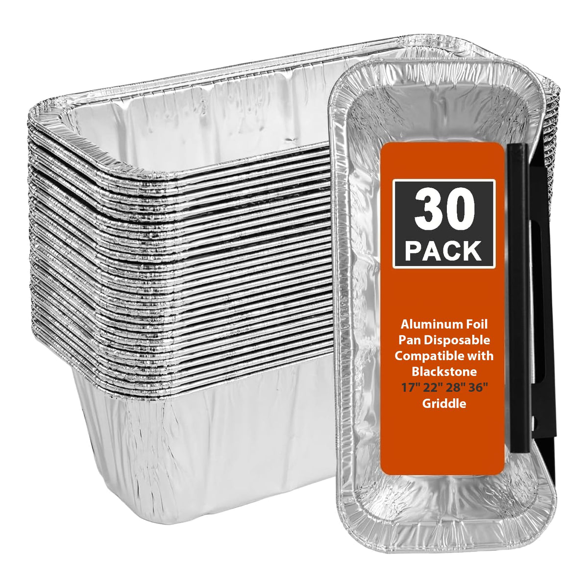 100 Pack Grease Cup Liners Compatible with Blackstone Griddle 5017 - Griddle Accessories, Disposable Grill Grease Tray, Aluminum Foil Drip Pan Grease Catcher Cup Liner for 17, 22, 28, 36 Inch