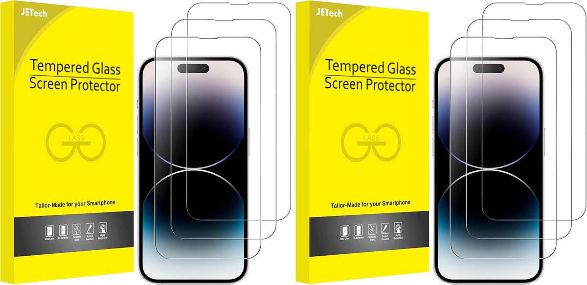 JETech Screen Protector for iPhone SE 3/2 (2022/2020), 3-Pack