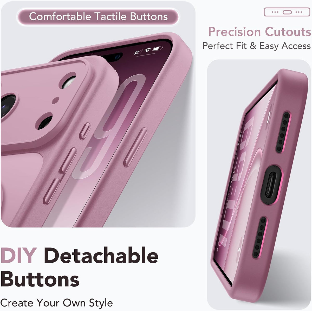 Magnetic Shockproof for iPhone 18 Pro & iPhone 17 Pro Case, Sunset Orange