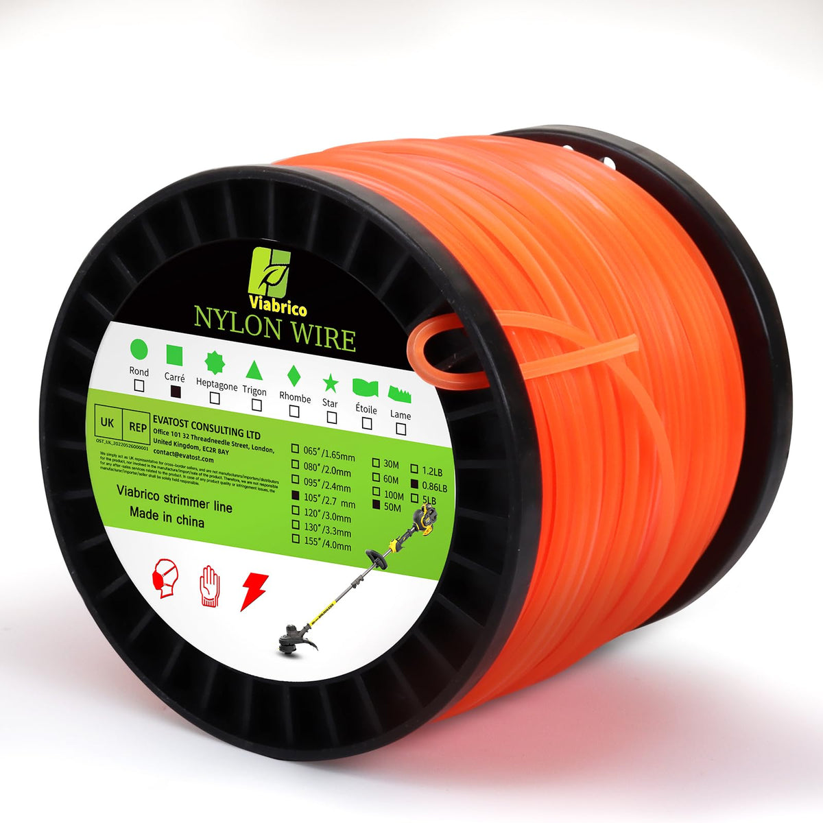065" Weed Eater String 820FT x 1.2LB Round String Trimmer Line