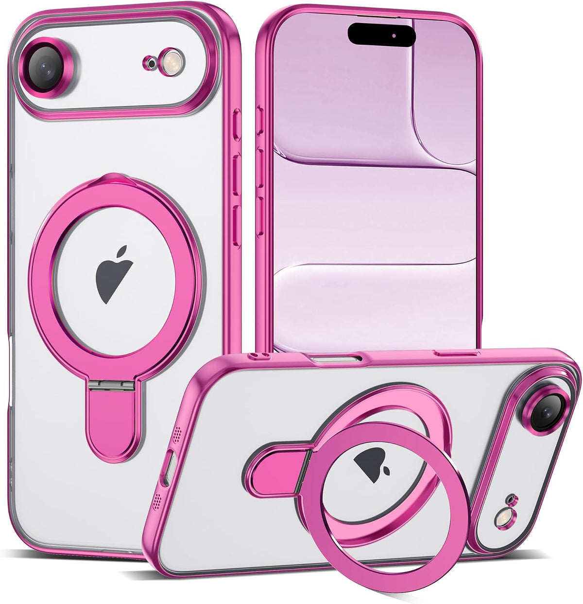 Marble Pattern Case for iPhone 11 with Stand 6.1",M-Purple
