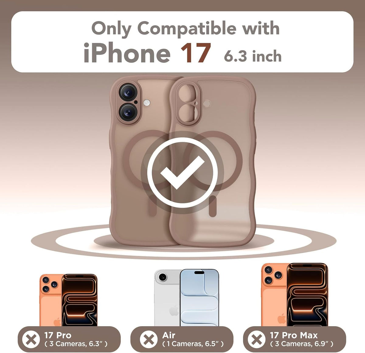 CAPRARO Cute for iPhone 11 Case, Compatible with MagSafe Stone