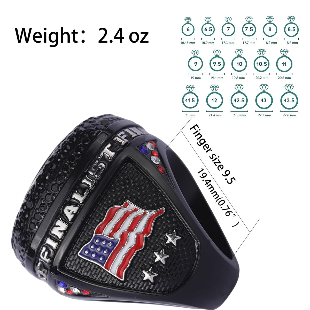 12 pcs Pack Date 2026 League Softball Sports Awards Championship Trophy Ring Size 9.5 Softball League Awards,Softball Team Awards,Softball Players Awards