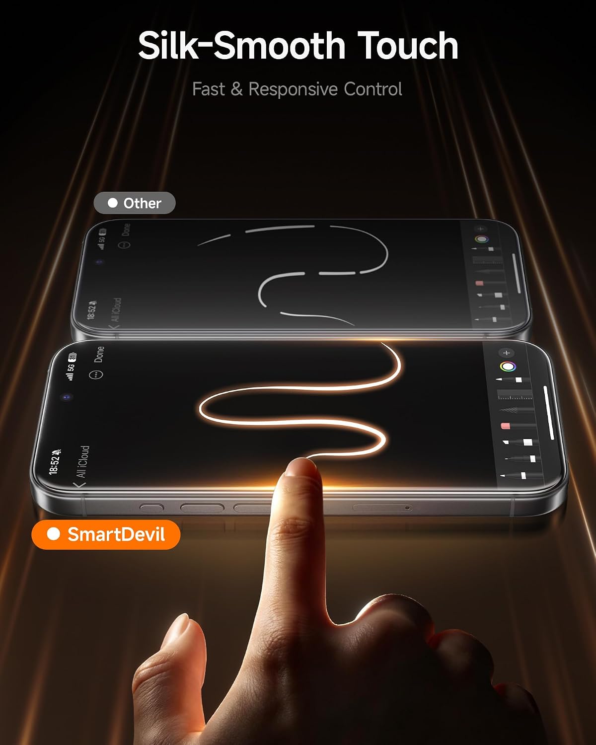 SMARTDEVIL 2 Pack Privacy Screen Protector for iPhone 14 Pro, 28° Anti-Spy 9H Tempered Glass, Impact & Scratch Resistant, Auto Dust & Bubble-Free Install Frame, Easy to Install, Case-Friendly