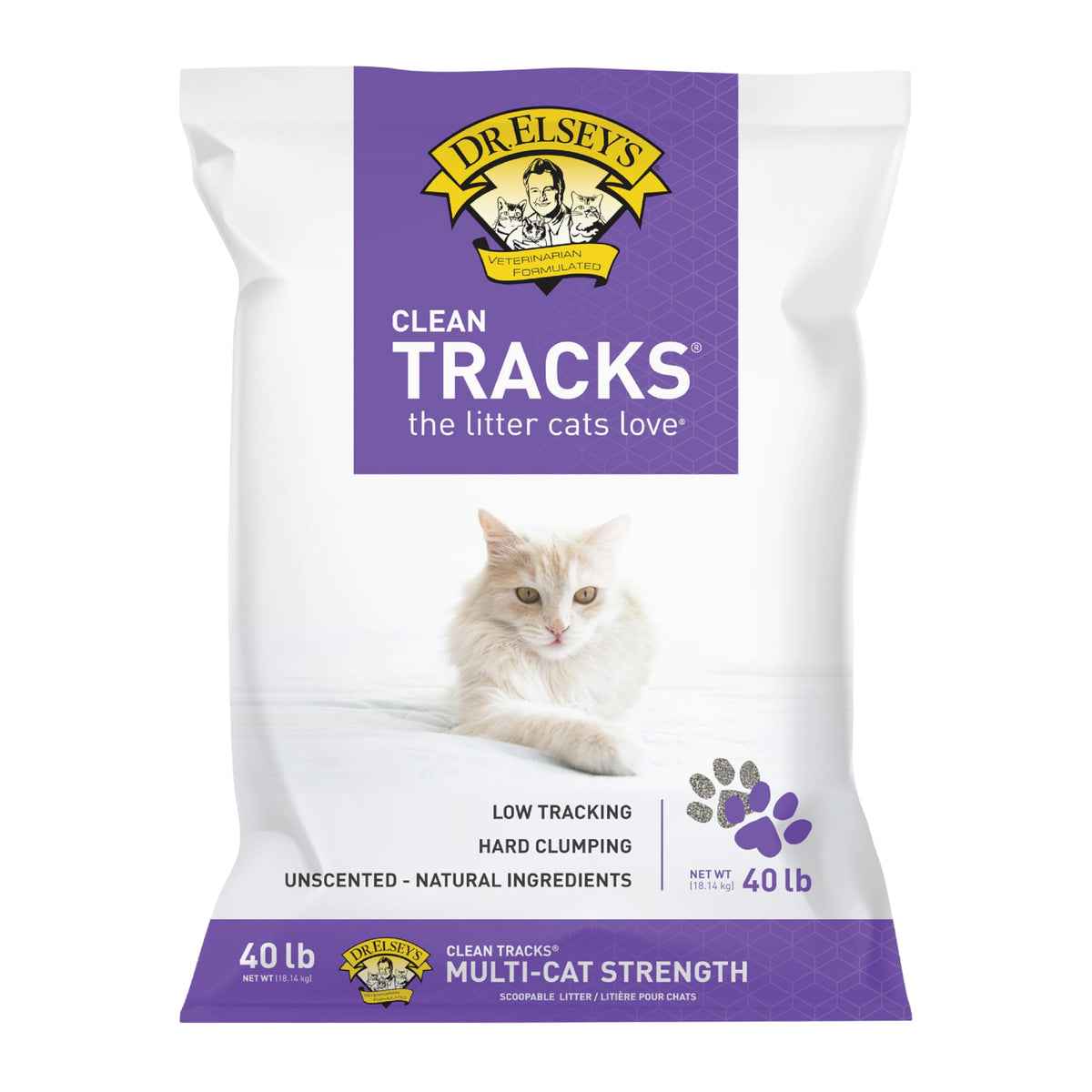 Dr. Elsey's Clean Tracks Clumping Clay Cat Litter 18 lb. Bag