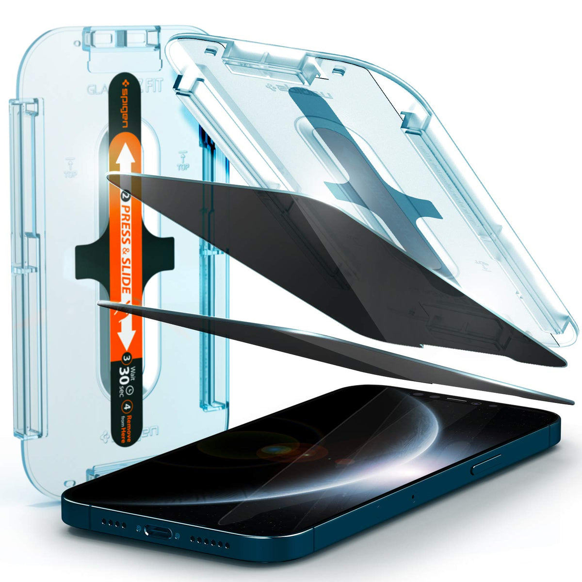 Spigen Privacy Filter Tempered Glass Screen Protector for iPhone 18 Pro Max