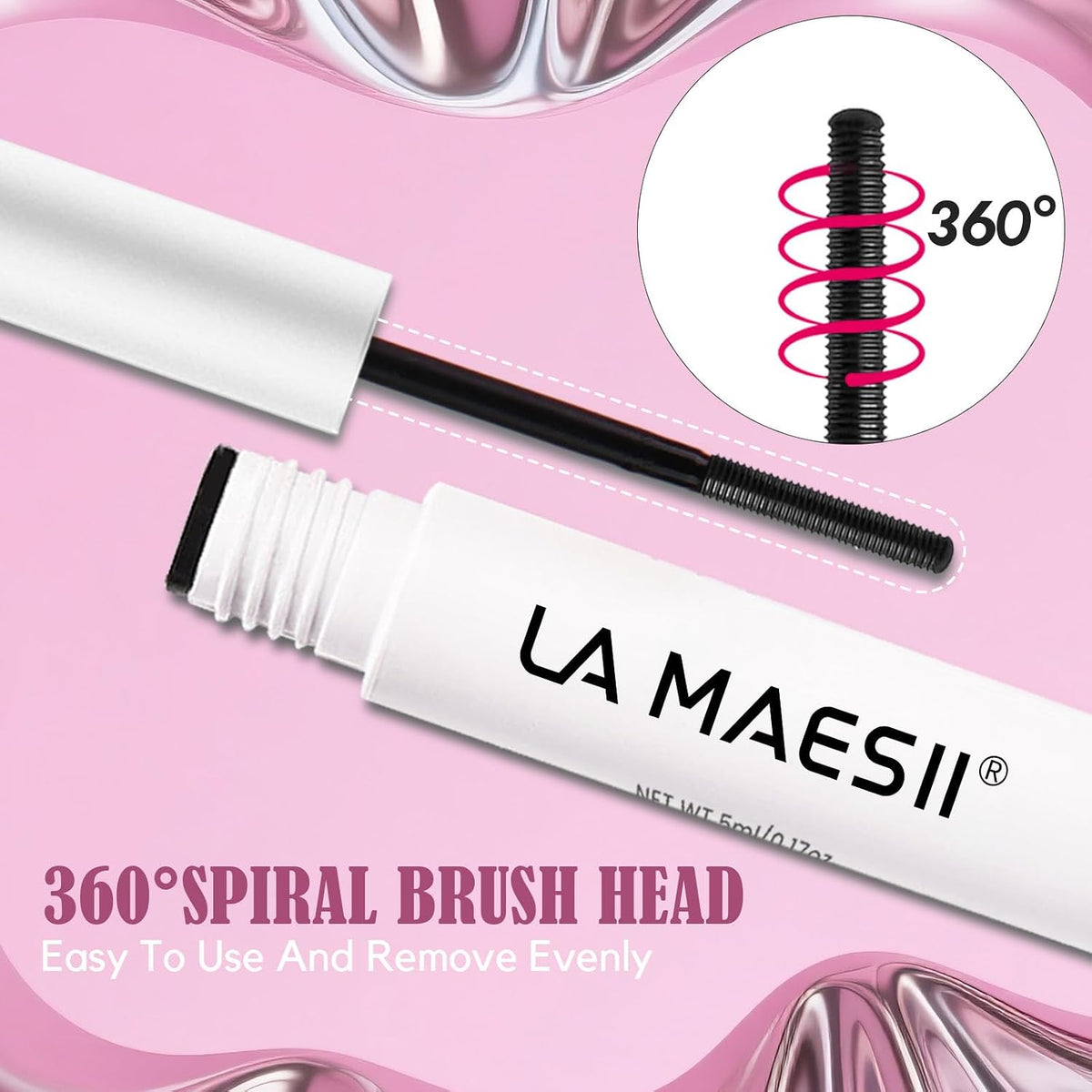LA MAESII Lash Remover for Lash Clusters 5ML Clear Remover for Lash Cluster