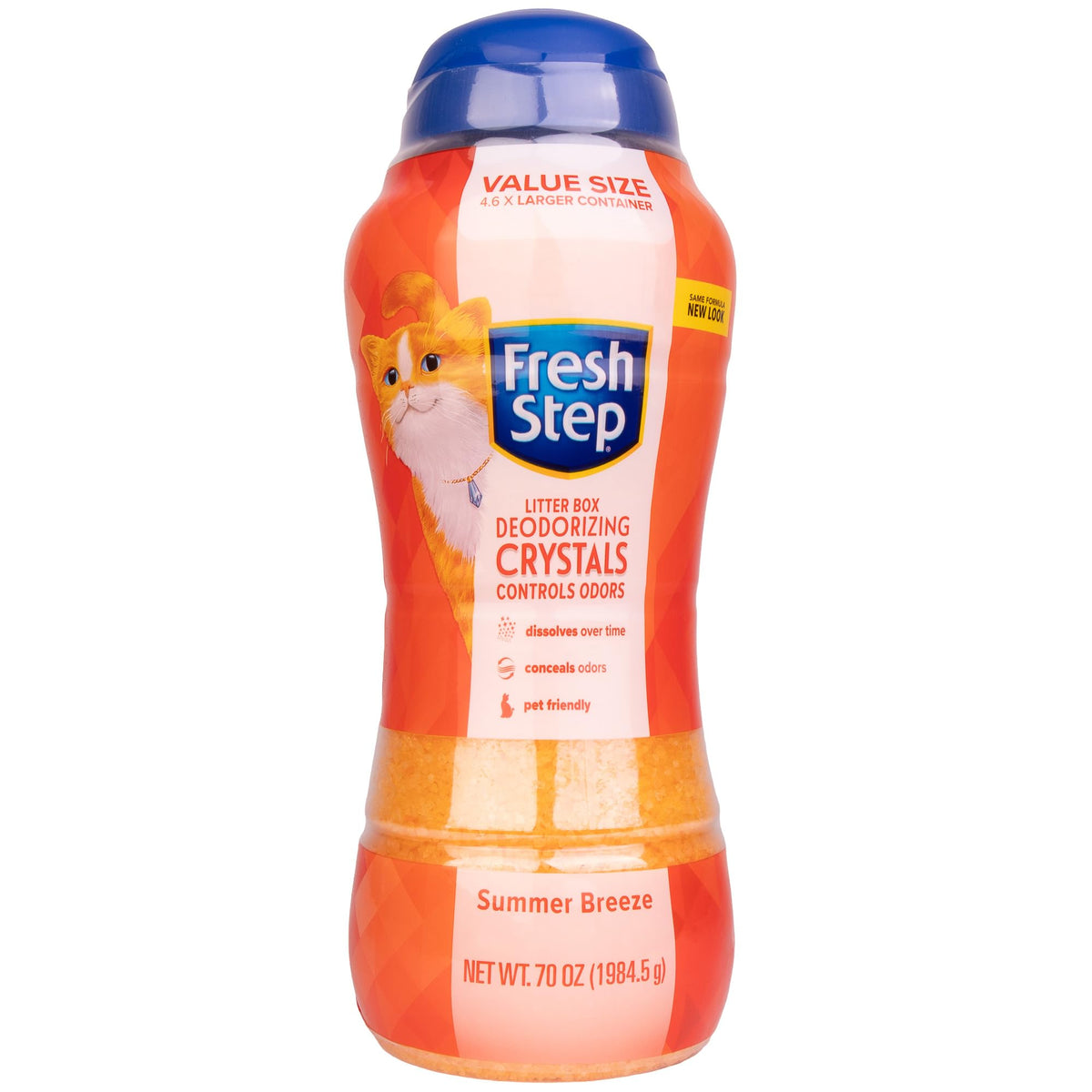 Fresh Step - Cat Litter Deodorizer, Litter Box Crystals, Fresh Scent, 15 oz