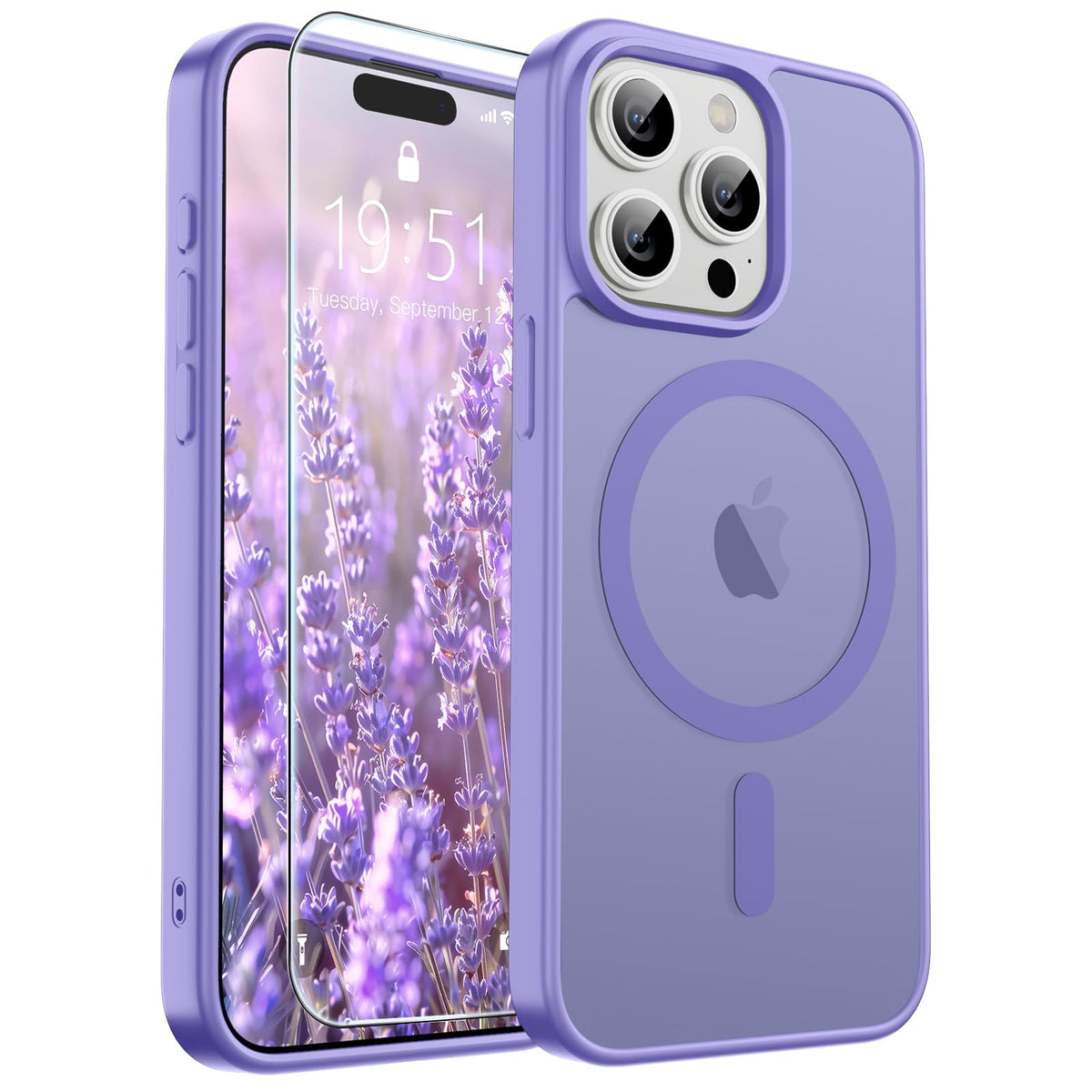 SUPFINE Magnetic for iPhone 13 Case/iPhone 14 Case Black