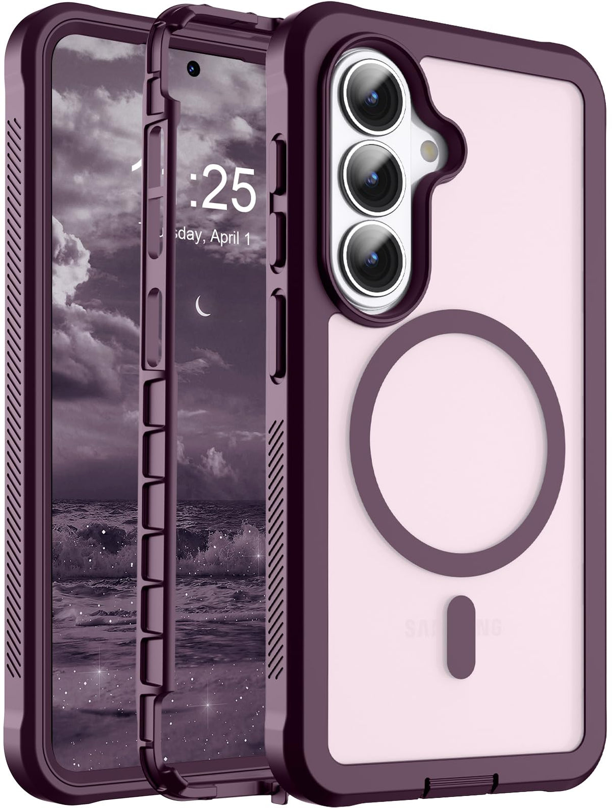jaroco Magnetic for iPhone 15 Case Heavy Duty Protection Black