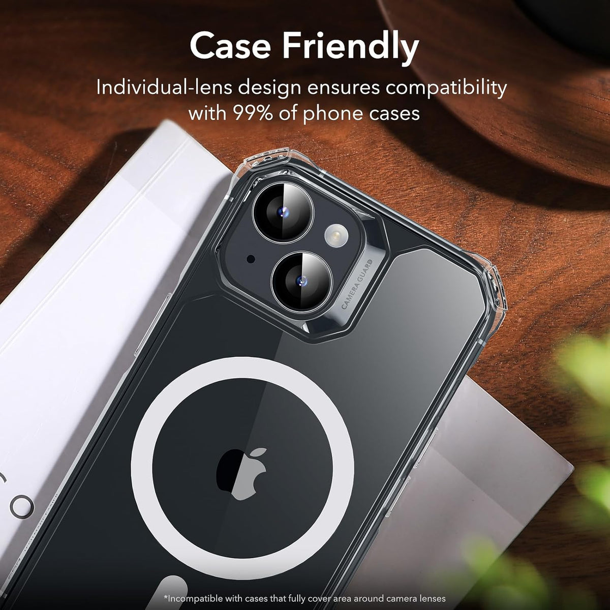 ESR for iPhone Duo Camera Lens Protector, 1 Pack, Blue