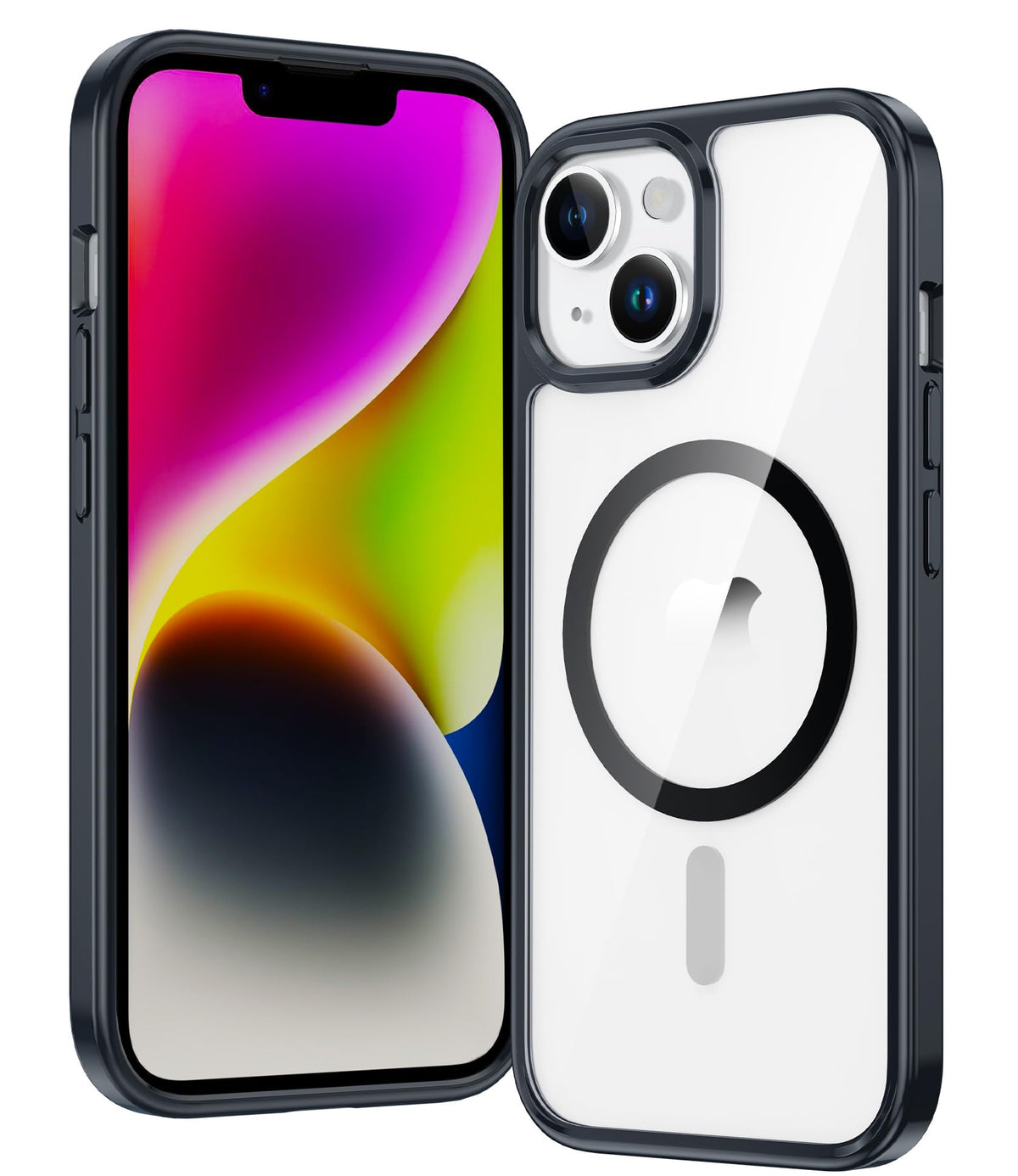 FNTCASE Magnetic for iPhone 15/14/13 Case, Clear