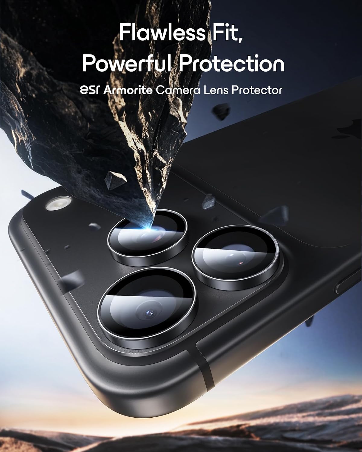 ESR for iPhone Duo Camera Lens Protector, 1 Pack, Blue