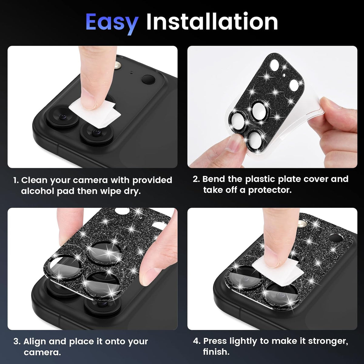Tensea for iPhone 15 Pro Max/iPhone 15 Pro Camera Lens Protector