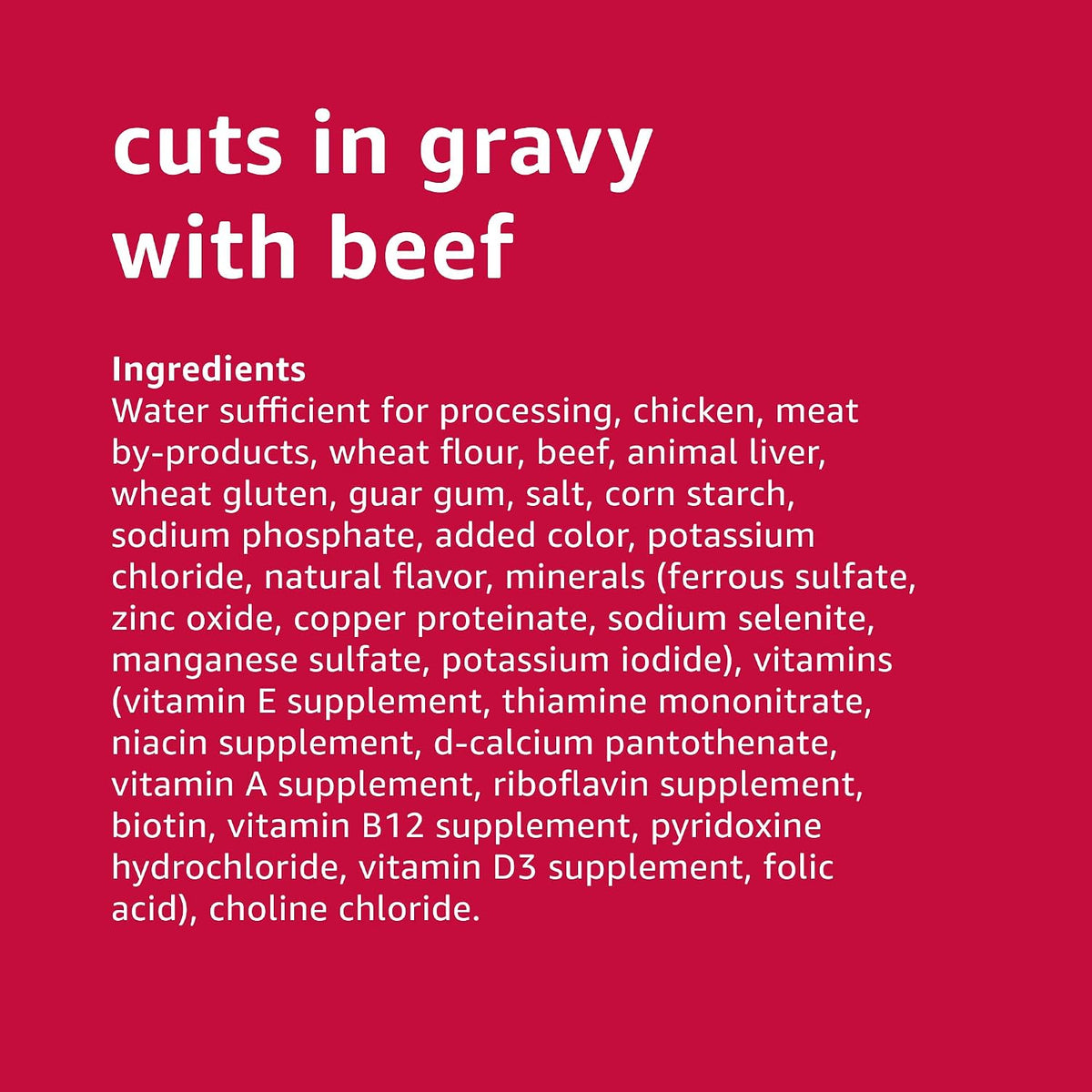 Amazon Basics Wet Dog Food Variety Pack, Country Stew Flavor and Cuts in Gravy with Beef, Made with Natural Ingredients, 13.2oz Cans (Pack of 12)