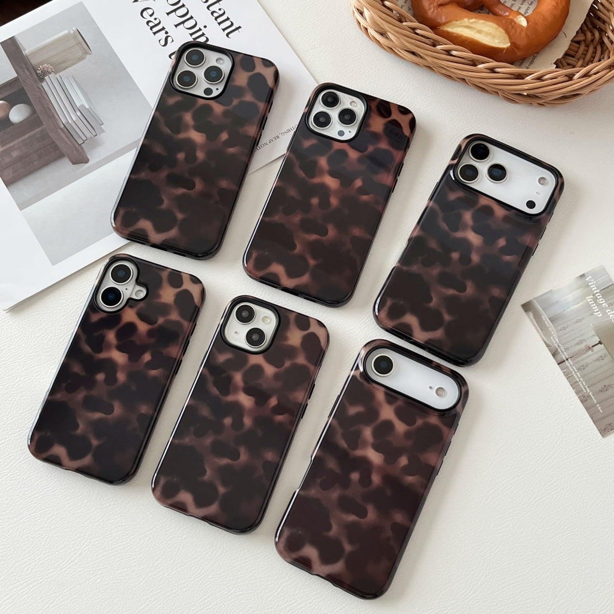 Longlayss Compatible with iPhone 15 Pro Case Tortoise Shell Phone Case