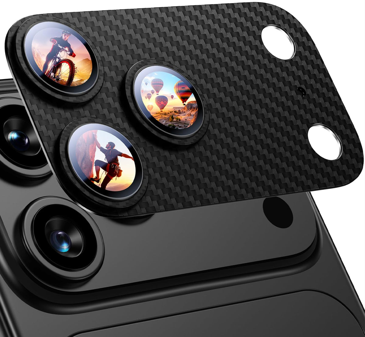 Uyiton for iPhone 18 Pro Camera Lens Protector, Metal Frame Glass Cover