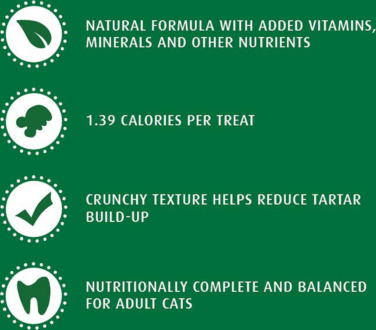 Greenies Feline Natural Dental Cat Treats, Catnip Flavor, 4.6 oz