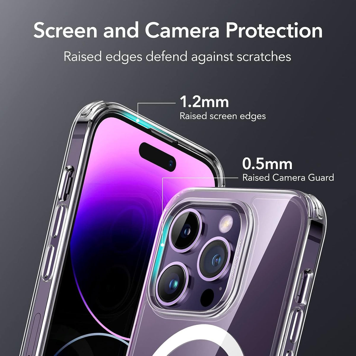 ESR Classic Hybrid for iPhone 15 Pro Max Case, Clear