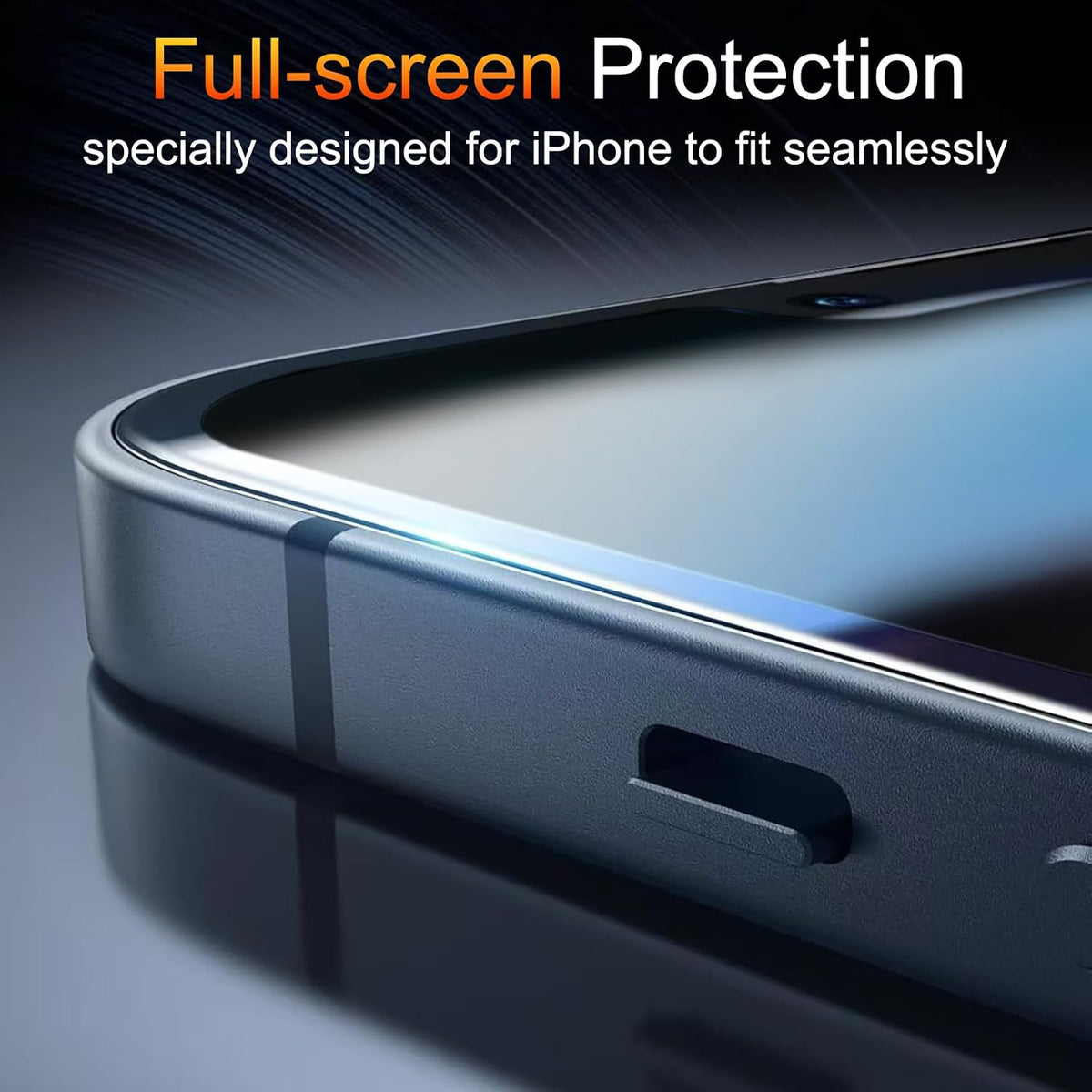 TZGZT 3 Pack Privacy Screen Protectors for iPhone Duo, Tempered Glass