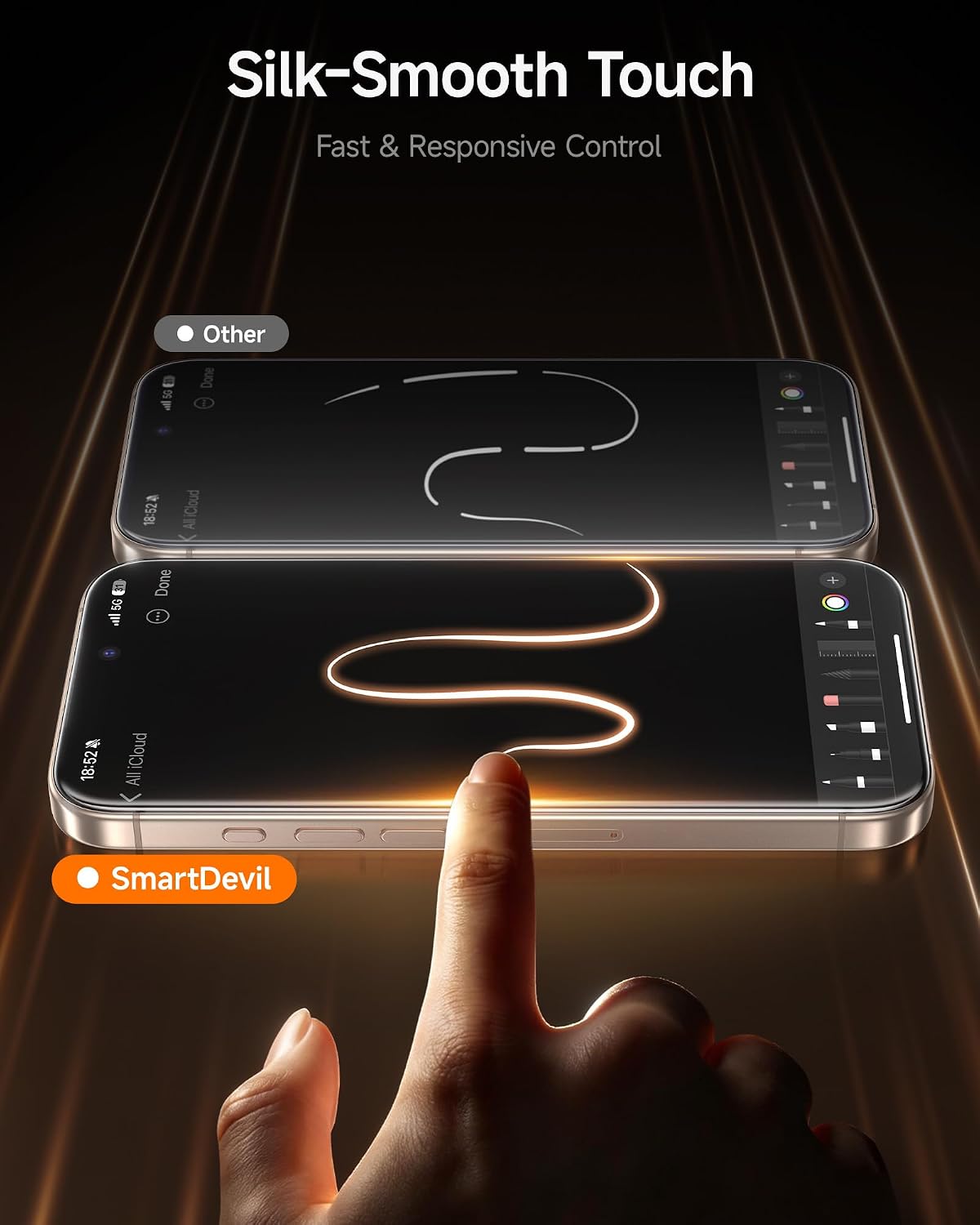 SMARTDEVIL 2 Pack Privacy Screen Protector for iPhone 14 Pro, 28° Anti-Spy 9H Tempered Glass, Impact & Scratch Resistant, Auto Dust & Bubble-Free Install Frame, Easy to Install, Case-Friendly