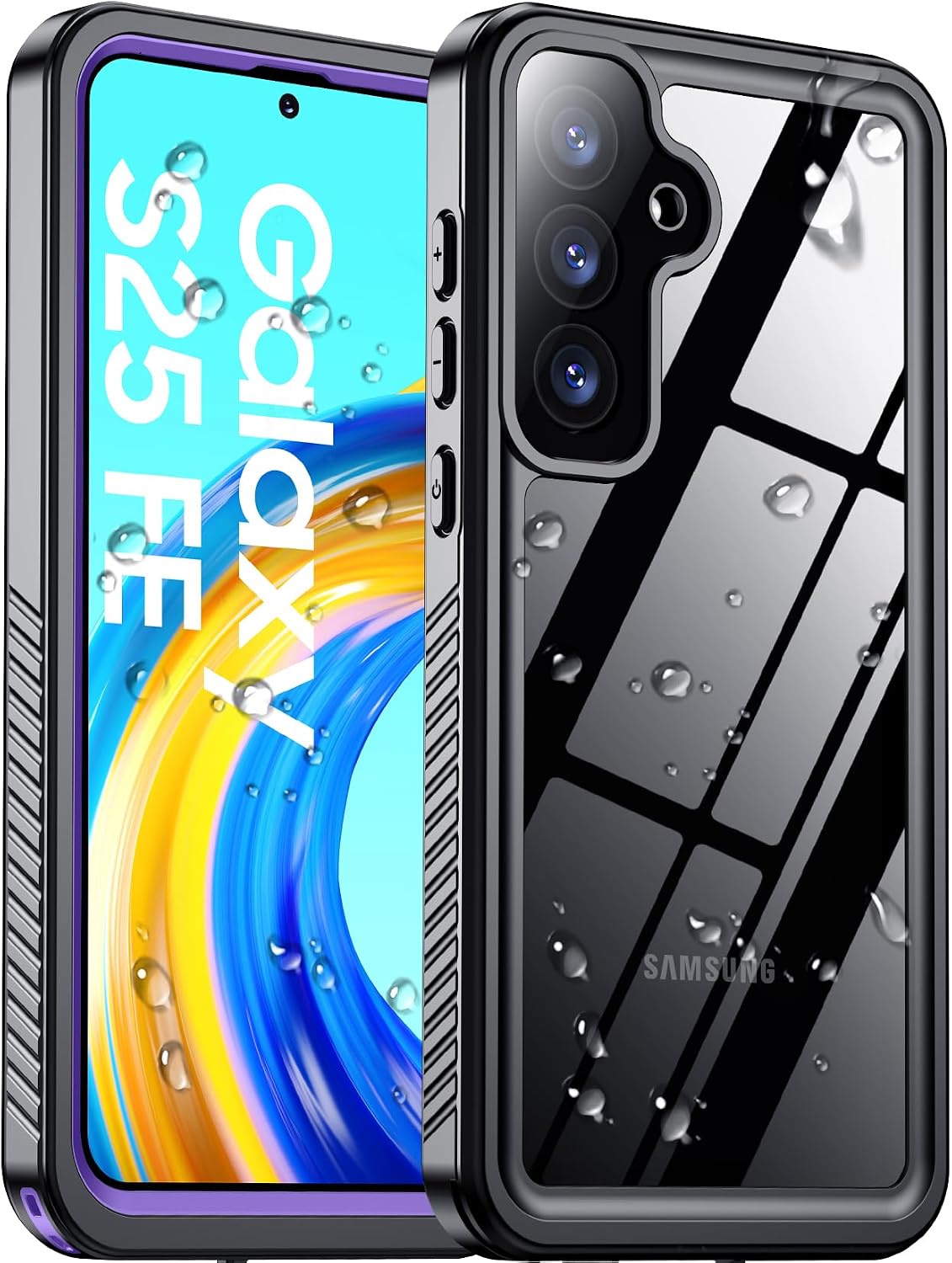 Temdan Compatible with iPhone 17 Pro Case,Waterproof Built-in Screen & Camera Protector IP68 Underwater Full Body 17FT Military Dropproof Shockproof Phone Case 6.3"-Blue/Clear