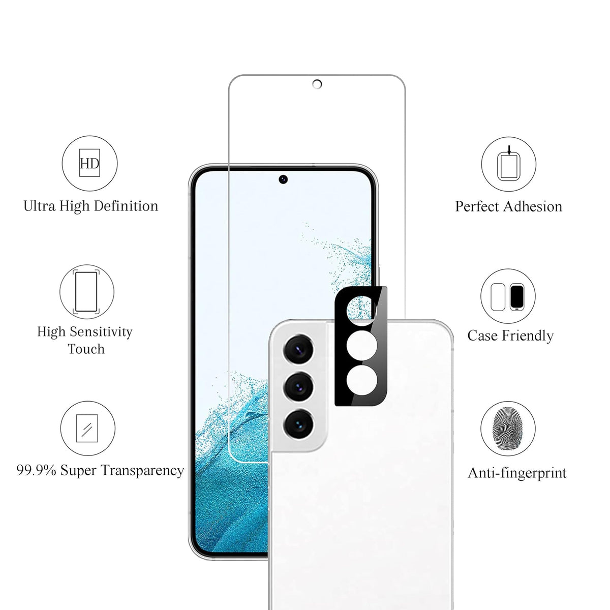 Ailun Screen Protector + Camera Lens Protector for Galaxy S26 Ultra