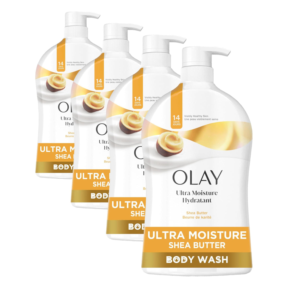 Olay Body Wash for Women, Ultra Moisture Shea Butter Scent, 35 fl oz