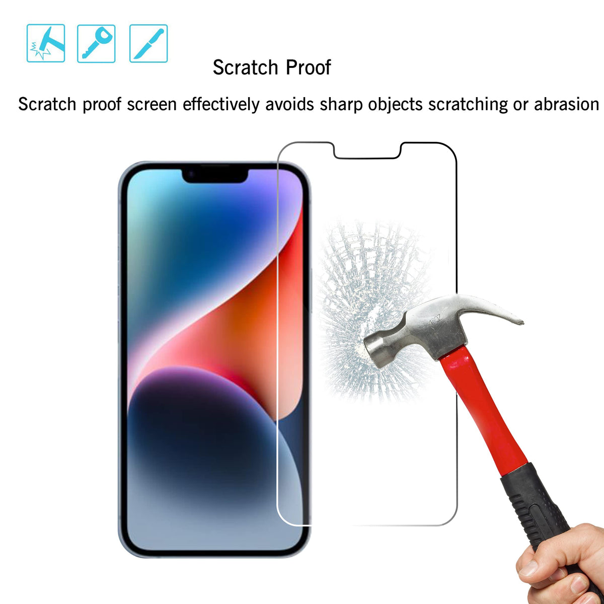 Ailun Screen Protector + Camera Lens Protector for iPhone 16 Pro Max