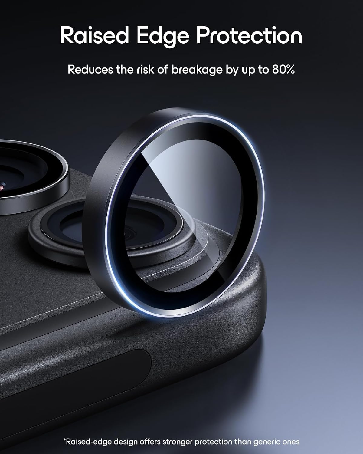 ESR for iPhone Duo Camera Lens Protector, 1 Pack, Blue