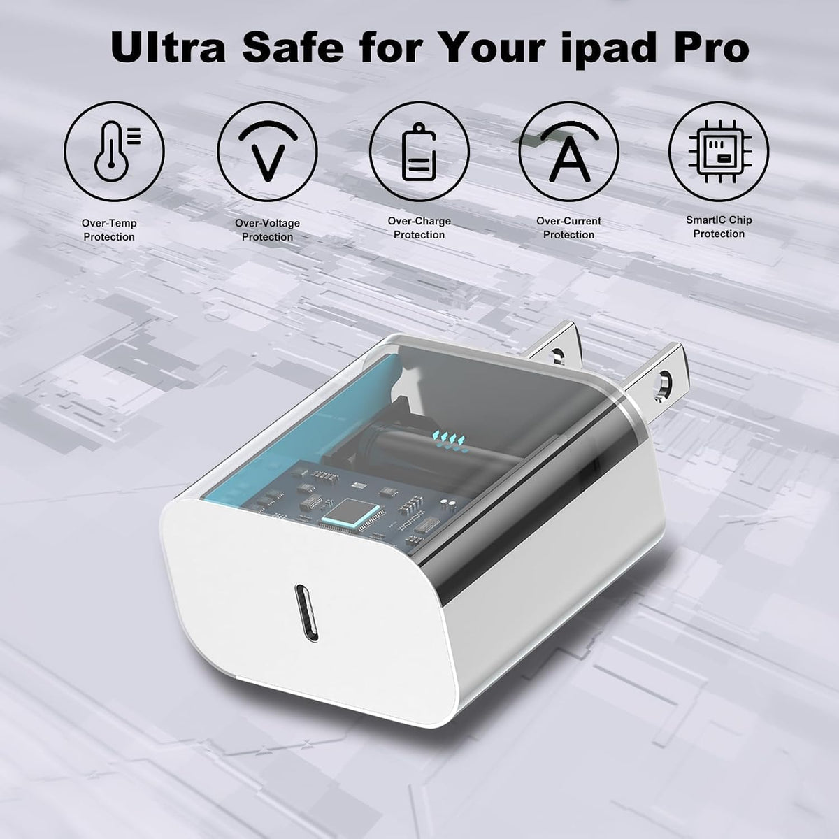 iPhone 18 17 16 15 Charger Fast Charging 2Pack Apple USB C Charger Block