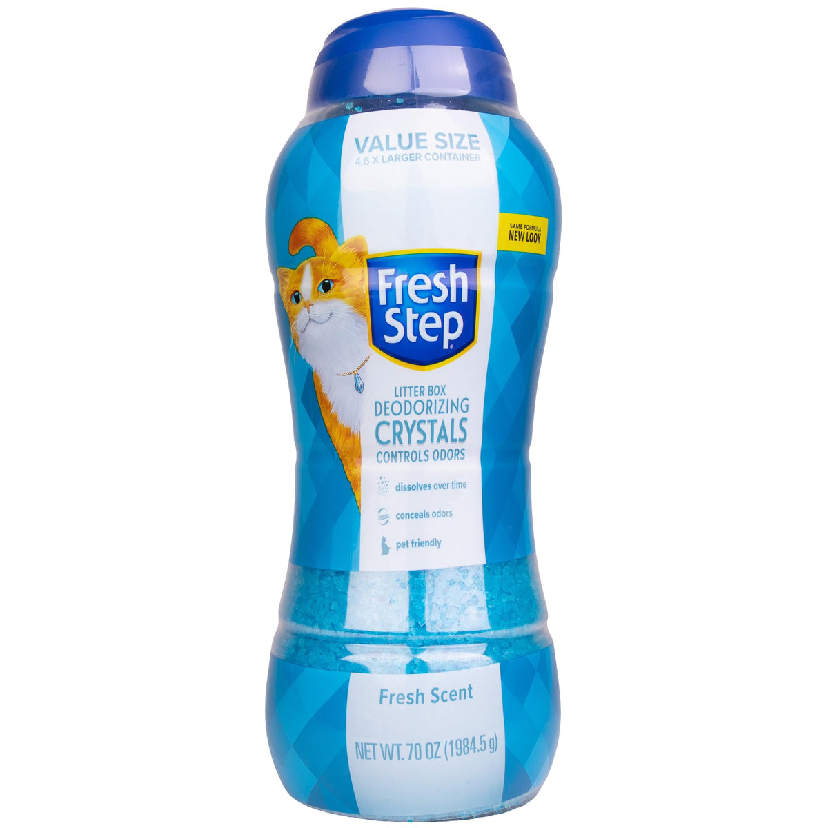 Fresh Step - Cat Litter Deodorizer, Litter Box Crystals, Fresh Scent, 15 oz