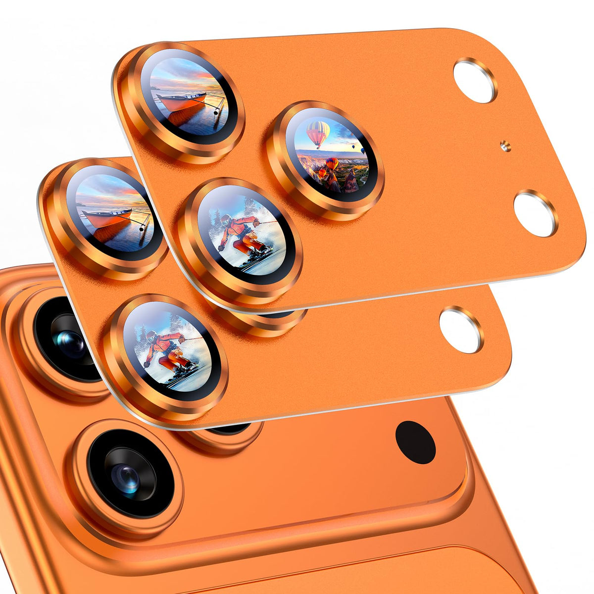 Uyiton for iPhone 18 Pro Camera Lens Protector, Metal Frame Glass Cover