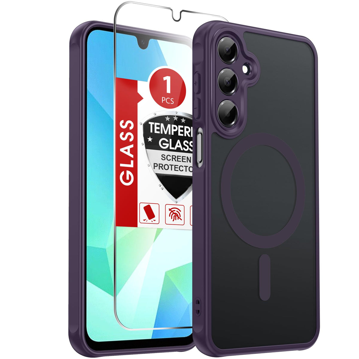 LeYi for Pixel-8A Phone Case: MagSafe Fit & Screen Protector Crystal Clear