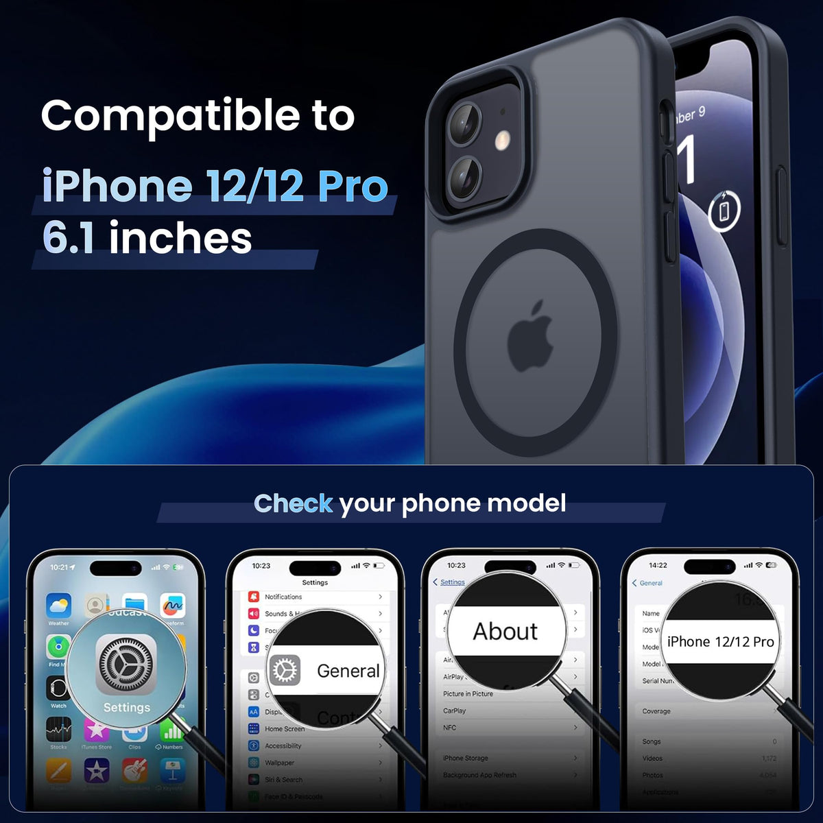 CACOE Magnetic Case for iPhone 17 6.3 inch, Light Purple