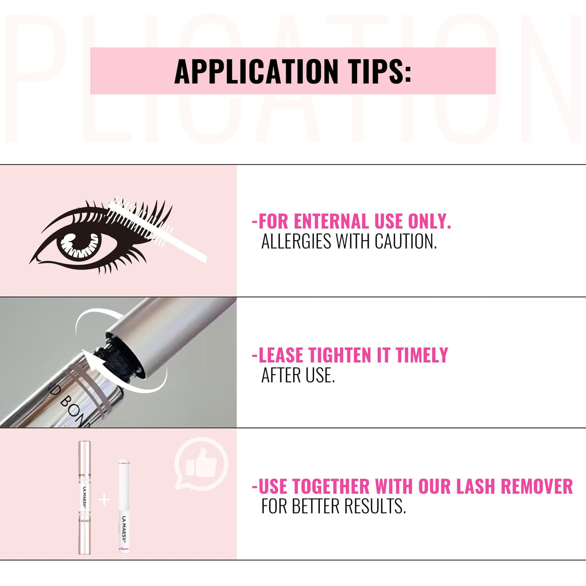 LA MAESII Lash Remover for Lash Clusters 5ML Clear Remover for Lash Cluster