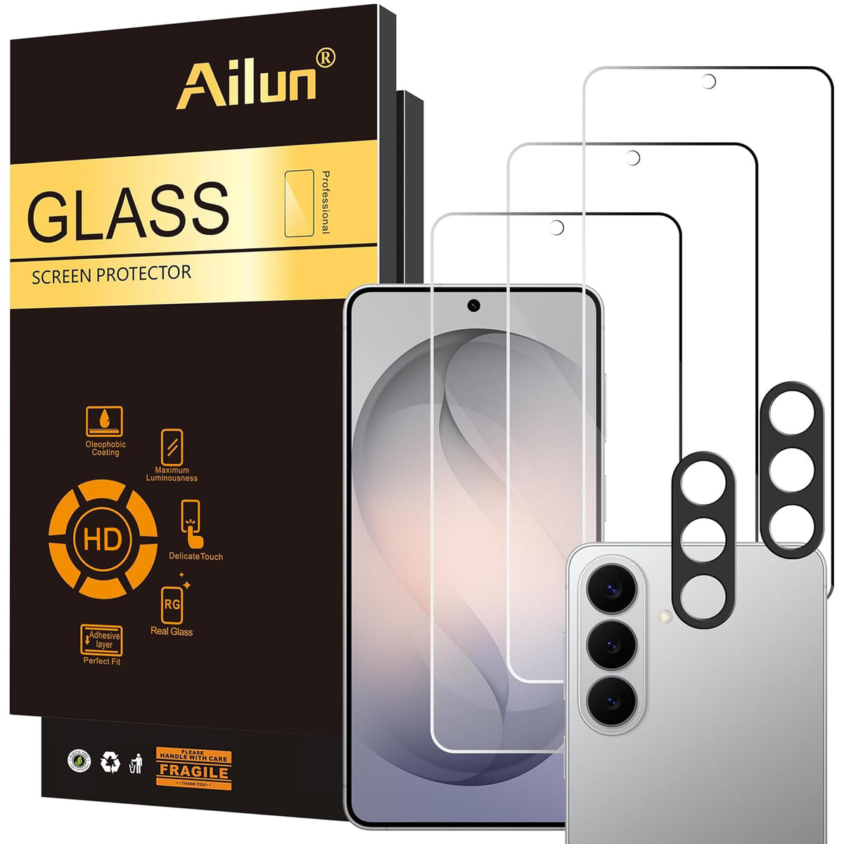 Ailun Screen Protector + Camera Lens Protector for Galaxy S26 Ultra