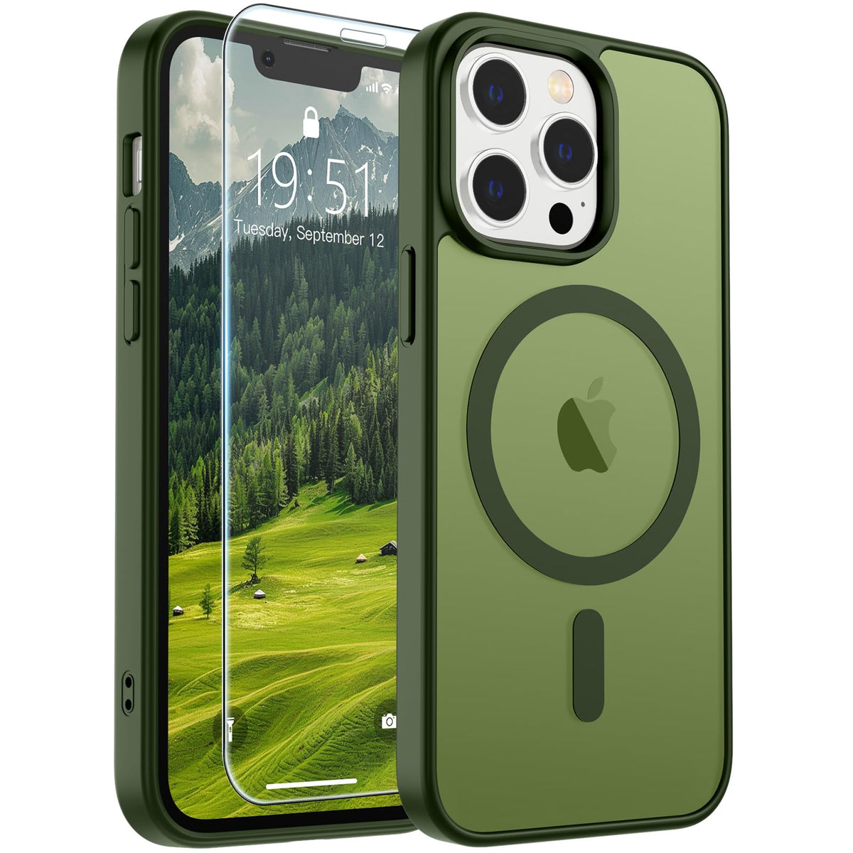SUPFINE Magnetic for iPhone 13 Case/iPhone 14 Case Black