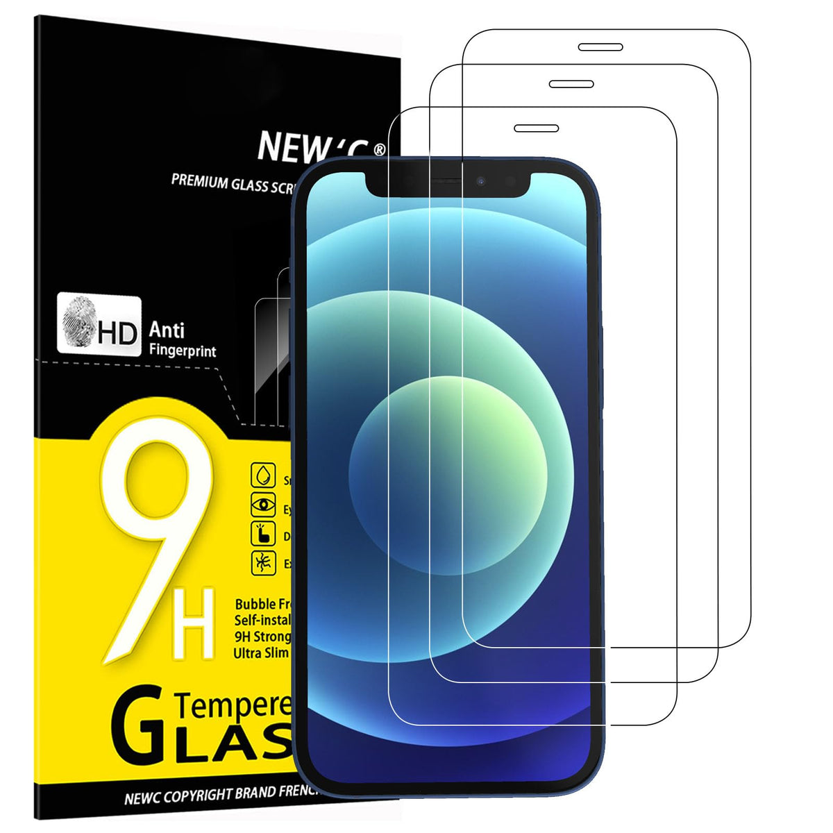 NEW'C for iPhone 17 Pro Max, iPhone 16 Pro Max Screen Protector HD Clear