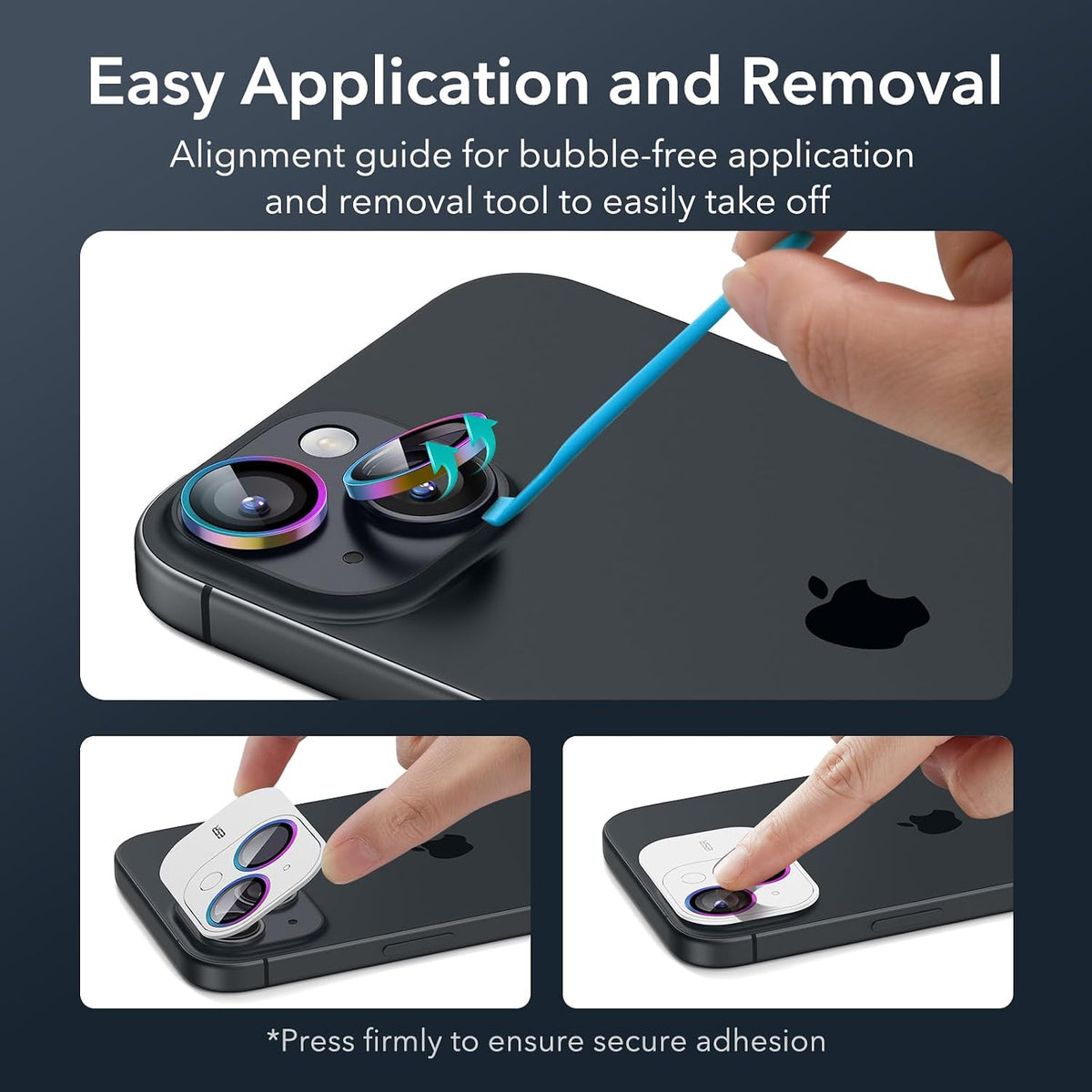 ESR for iPhone Duo Camera Lens Protector, 1 Pack, Blue