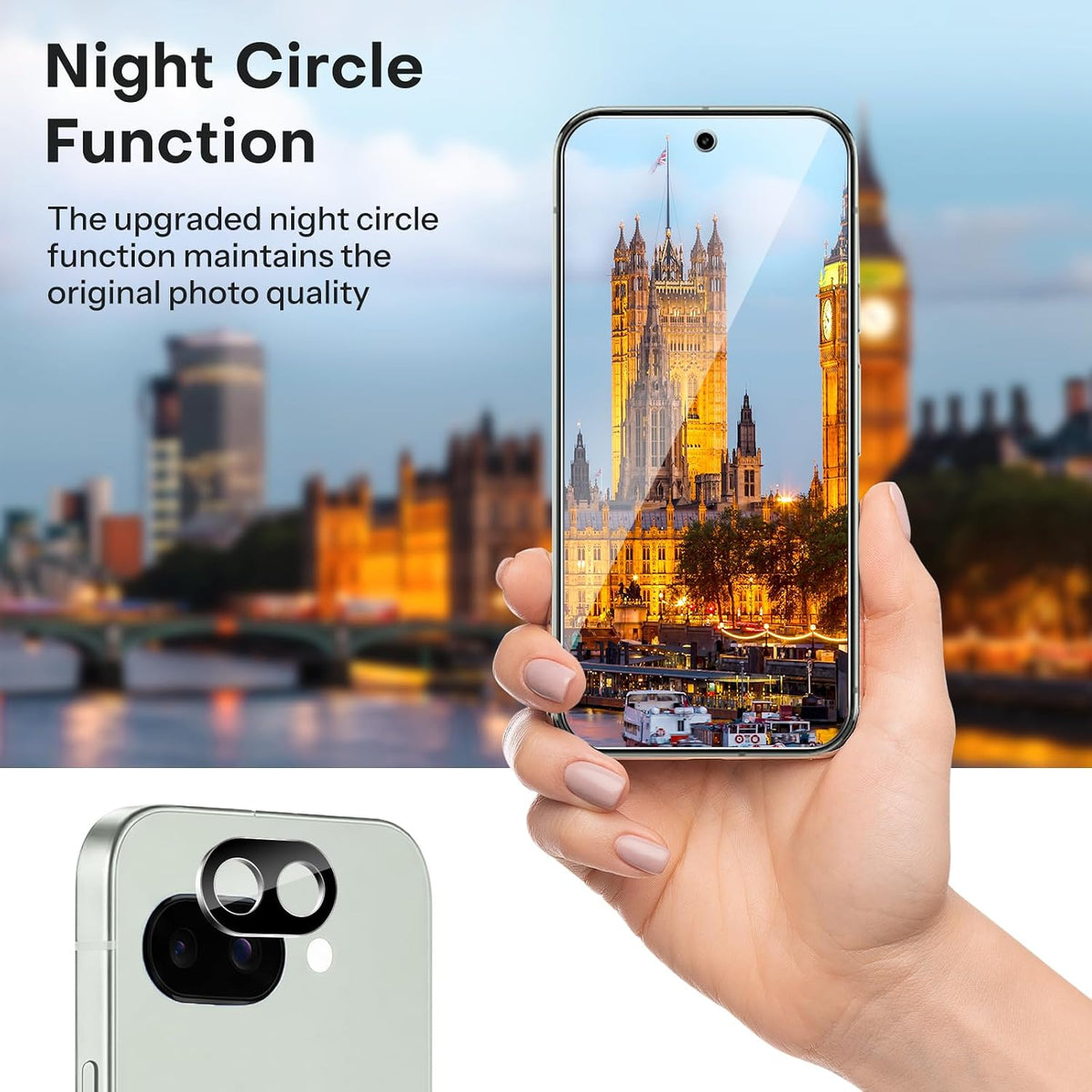 OMOTON 3+2 Pack for Google Pixel 11 Screen Protector 6.3-inch