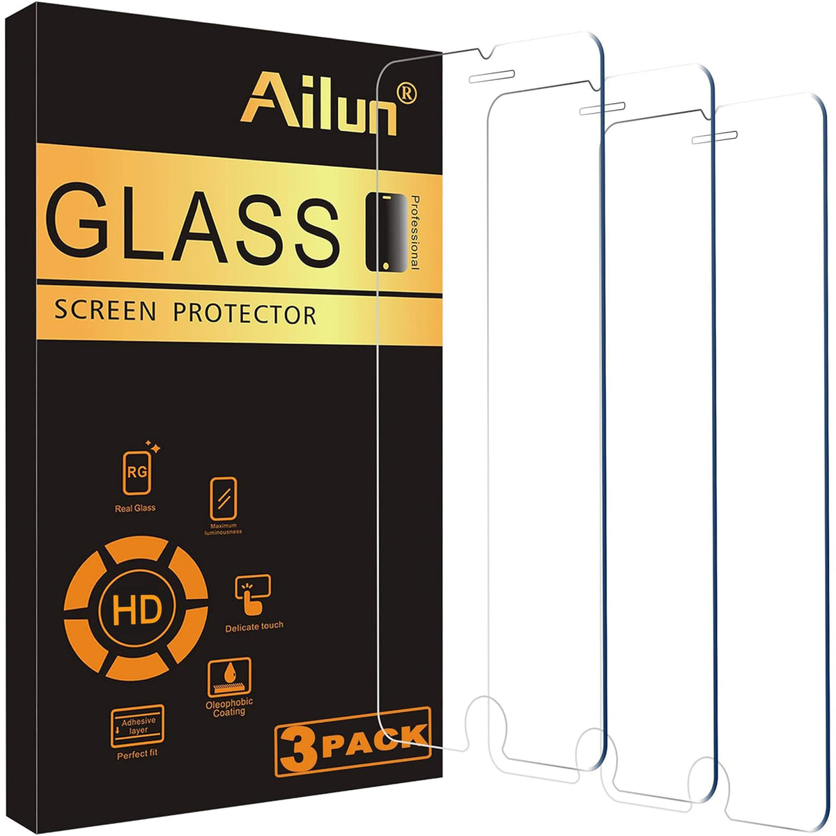 Ailun 3 Pack Screen Protector for iPhone 16 / iPhone 15 / iPhone 15 Pro