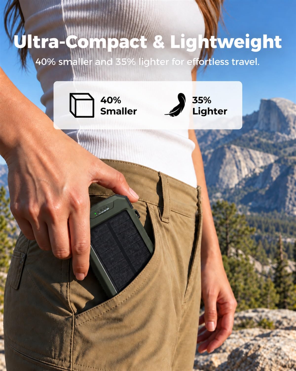 BLAVOR Solar Power Bank 10,000mAh Portable Wireless Charger for Cell Phones