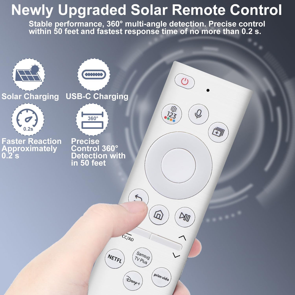 for-LG-Magic-Remote, Gvirtue Solar Voice Remote Control for-LG-Smart TV