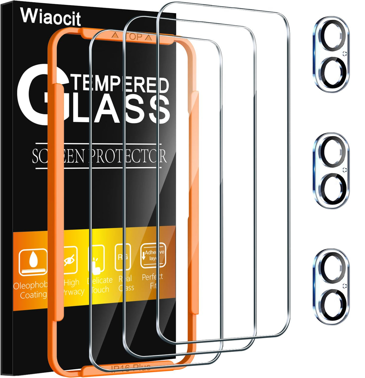 Wiaocit Tempered Glass Screen Protector for iPhone 13