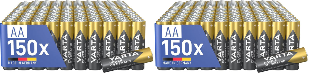 VARTA Batteries AA, Pack of 40, Power on Demand, Alkaline, 1.5 V
