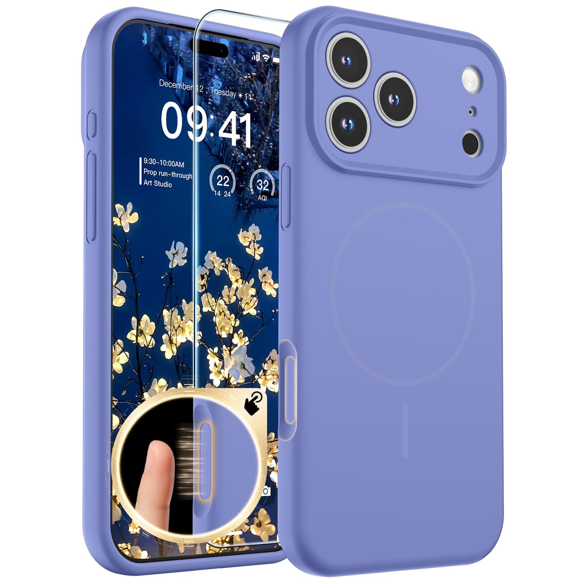 SUPFINE Silicone & Magnetic for iPhone 16 Pro Case